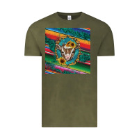 Vintage Olive western baby goat Vintage Tee - BarkalooDesign