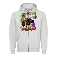 Dove Grey ready to crush preschool Zipper Hoodie - Zillion Design Studio