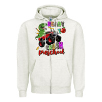Oatmeal Heather ready to crush preschool Zipper Hoodie - Zillion Design Studio