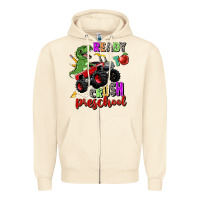 Sandshell ready to crush preschool Zipper Hoodie - Zillion Design Studio