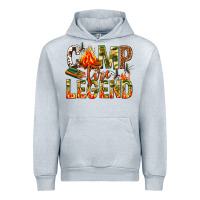 Heather Grey camp fire legend Urban Hoodie - NancyCooperArtShop