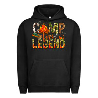 Pigment Black camp fire legend Urban Hoodie - NancyCooperArtShop