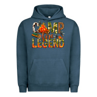 Pigment Midnight Navy camp fire legend Urban Hoodie - NancyCooperArtShop