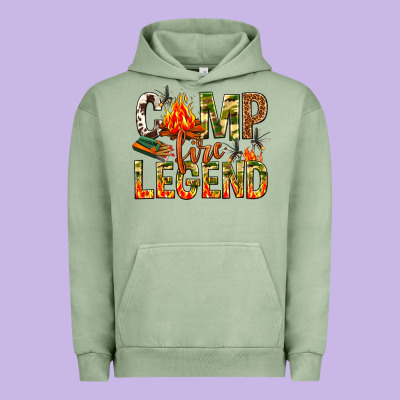 Camp Fire Legend Urban Hoodie Designed By Nancycooperartshop