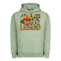 Pigment Oil Green camp fire legend Urban Hoodie - NancyCooperArtShop