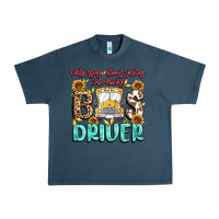Midnight Navy early rising always smiling safe driving bus drive Urban Heavy Tee - MaliasSmallBusiness