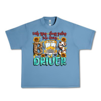 Pebble Blue early rising always smiling safe driving bus drive Urban Heavy Tee - MaliasSmallBusiness