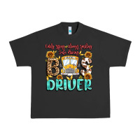 Pigment Black early rising always smiling safe driving bus drive Urban Heavy Tee - MaliasSmallBusiness