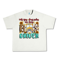 Pistachio early rising always smiling safe driving bus drive Urban Heavy Tee - MaliasSmallBusiness