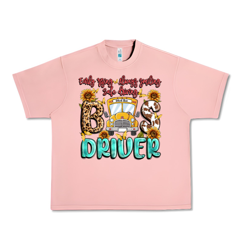 Early Rising Always Smiling Safe Driving Bus Drive Urban Heavy Tee by MaliasSmallBusiness | Teevron
