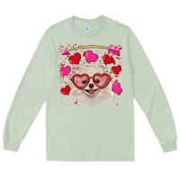 Matcha valentine's day white pomeranian Long Sleeve Tee - RanaPortraitStore