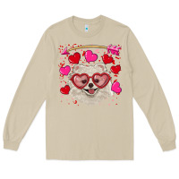 Mushroom valentine's day white pomeranian Long Sleeve Tee - RanaPortraitStore