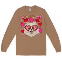 Toasted Coconut valentine's day white pomeranian Long Sleeve Tee - RanaPortraitStore