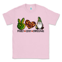 Bubblegum Pink peace love gnomes christmas Classic Tee - RanaPortraitStore