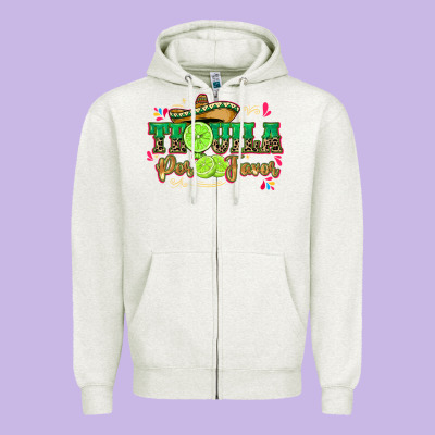 Tequila Por Favor Zipper Hoodie Designed By Cts Tumbler Store