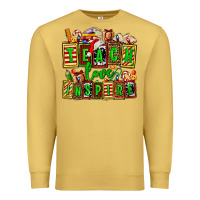 Teach Love Inspire With Christmas And Teacher Elements Premium Sweatshirt | Teevron