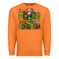 Carrot teach love inspire with Christmas and teacher elements Premium Sweatshirt - AdoDesignShop