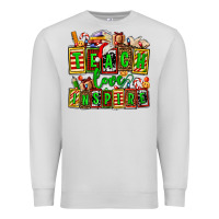 Dove Grey teach love inspire with Christmas and teacher elements Premium Sweatshirt - AdoDesignShop