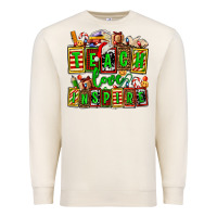 Sandshell teach love inspire with Christmas and teacher elements Premium Sweatshirt - AdoDesignShop