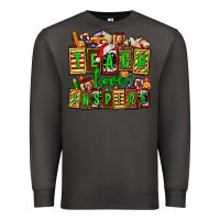 Smoke teach love inspire with Christmas and teacher elements Premium Sweatshirt - AdoDesignShop