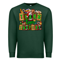 Sports Green teach love inspire with Christmas and teacher elements Premium Sweatshirt - AdoDesignShop