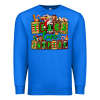 True Royal teach love inspire with Christmas and teacher elements Premium Sweatshirt - AdoDesignShop