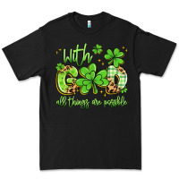 Black with god all things are possible Premium Tee - Artiststas