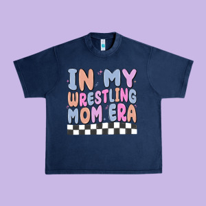 In My Wrestling Mom Era Urban Heavy Tee Designed By Maliassmallbusiness