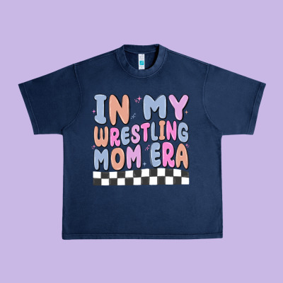 In My Wrestling Mom Era Urban Heavy Tee Designed By Maliassmallbusiness