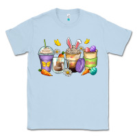 Dusty Blue easter day coffee cups Classic Tee - Zillion Design Studio