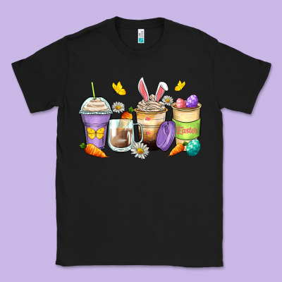 Easter Day Coffee Cups Classic Tee Designed By Zillion Design Studio