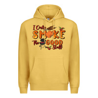 Antique Gold i only smoke the good stuff Premium Hoodie - MaliasSmallBusiness