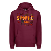 Burgundy i only smoke the good stuff Premium Hoodie - MaliasSmallBusiness