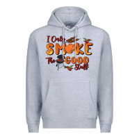 Heather Grey i only smoke the good stuff Premium Hoodie - MaliasSmallBusiness