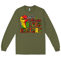 Army Green we are black history Long Sleeve Tee - Zillion Design Studio
