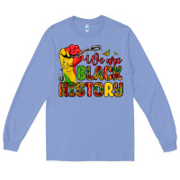 Colony Blue we are black history Long Sleeve Tee - Zillion Design Studio