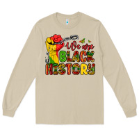 Mushroom we are black history Long Sleeve Tee - Zillion Design Studio