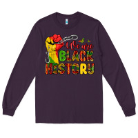 Plum we are black history Long Sleeve Tee - Zillion Design Studio