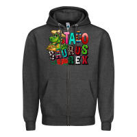 Charcoal Heather taco saurus rex Zipper Hoodie - CTS Tumbler Store