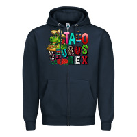 Navy taco saurus rex Zipper Hoodie - CTS Tumbler Store