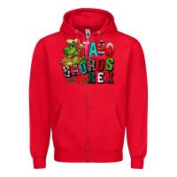 Red taco saurus rex Zipper Hoodie - CTS Tumbler Store