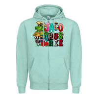 Seafoam taco saurus rex Zipper Hoodie - CTS Tumbler Store
