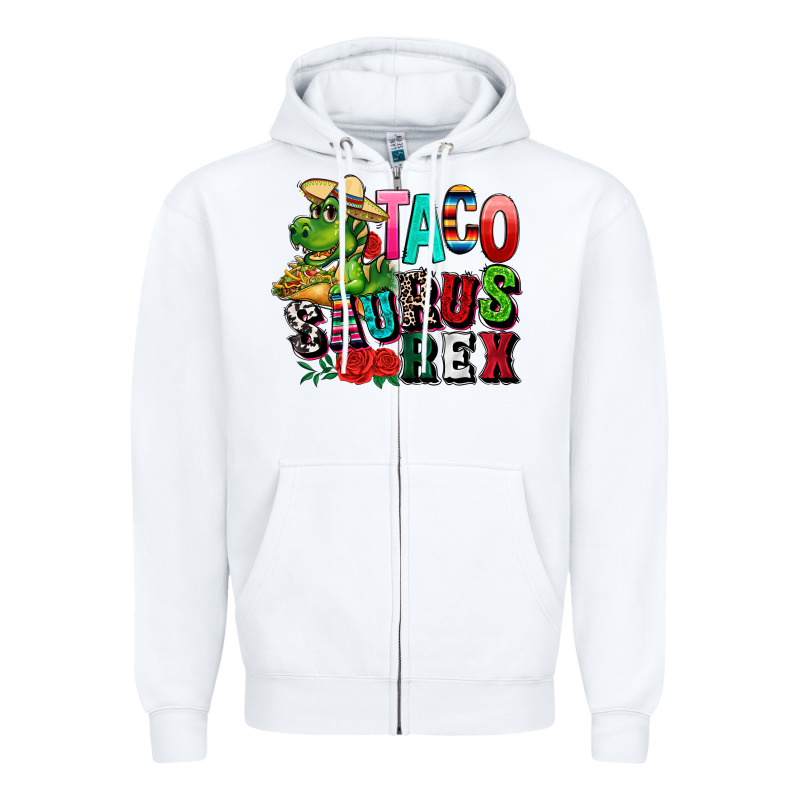 Taco Saurus Rex Zipper Hoodie by CTS Tumbler Store | Teevron