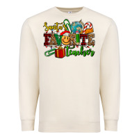 Sandshell santa's favorite teacher Premium Sweatshirt - AdoDesignShop