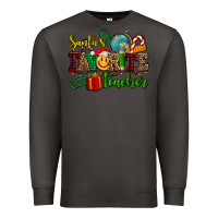 Smoke santa's favorite teacher Premium Sweatshirt - AdoDesignShop