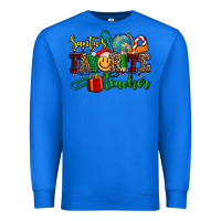 True Royal santa's favorite teacher Premium Sweatshirt - AdoDesignShop