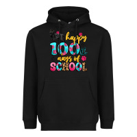 Black happy 100th days of school cat Heavyweight Hoodie - Artiststas