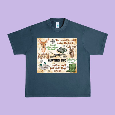 Hunting Life Urban Heavy Tee Designed By Maliassmallbusiness