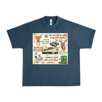 Midnight Navy hunting life Urban Heavy Tee - MaliasSmallBusiness
