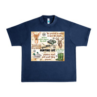 Navy hunting life Urban Heavy Tee - MaliasSmallBusiness